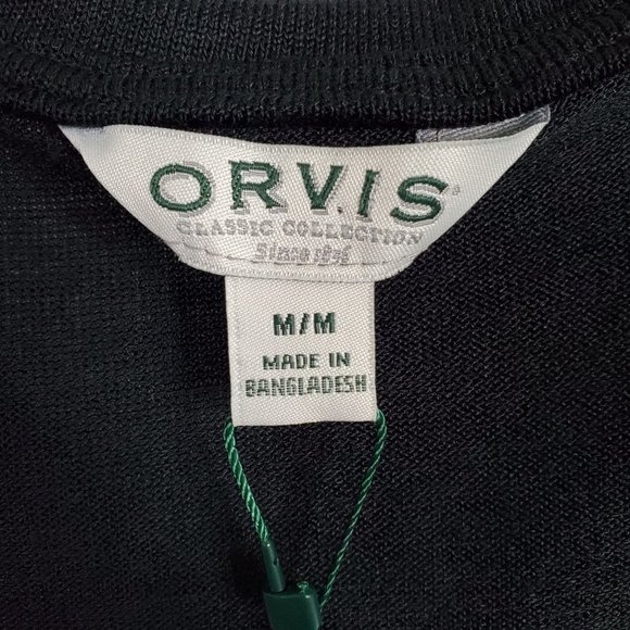 Orvis NWT Size M Top Hi-Lo Tunic Knit Short Sleeve Lightweight Silky Soft Black - Picture 8 of 9